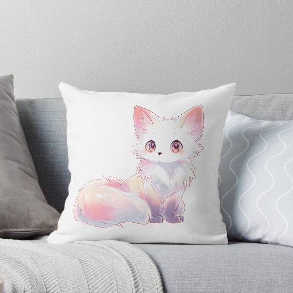 Item preview, Fluffy Kawaii Fox - Pastel Chibi Style designed and sold by IssaraStudio.