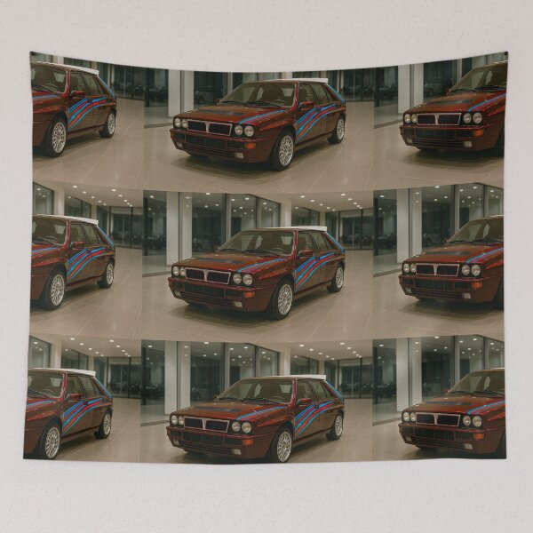 Item preview, Legendary Sports Car Shining Under Elegant Indoor Gallery Lighting designed and sold by RevUpDesign.