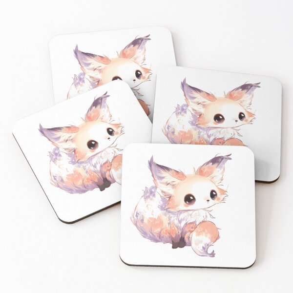 Item preview, Cute Anime Fox - Big Eyes & Fluffy Tail designed and sold by IssaraStudio.