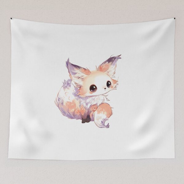 Item preview, Cute Anime Fox - Big Eyes & Fluffy Tail designed and sold by IssaraStudio.