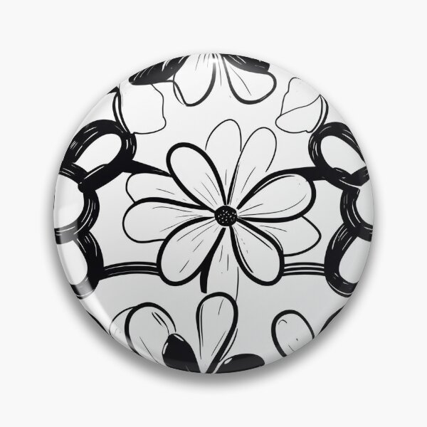 Item preview, Posey daisy’s black and white  designed and sold by ToiKiri.