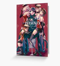 Persona 5 filles x joker Carte de vœux