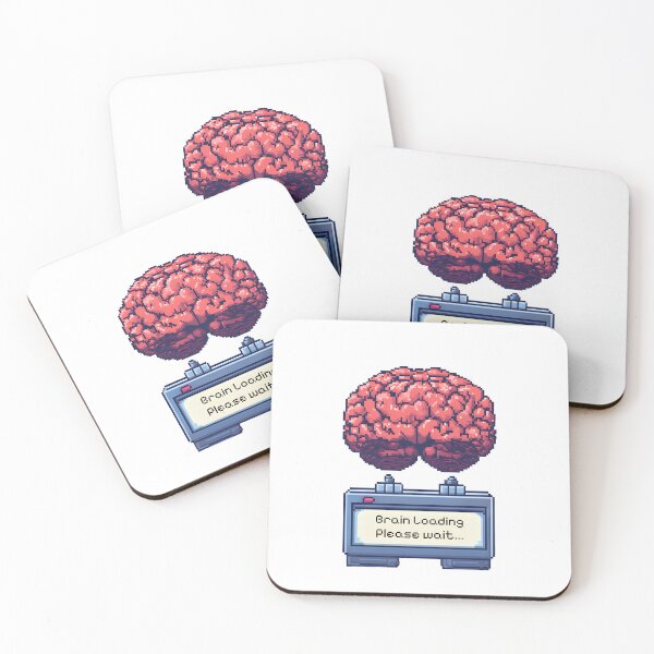 Item preview, Brain Loading – Funny Pixel Tech Quote designed and sold by VisuAIze.