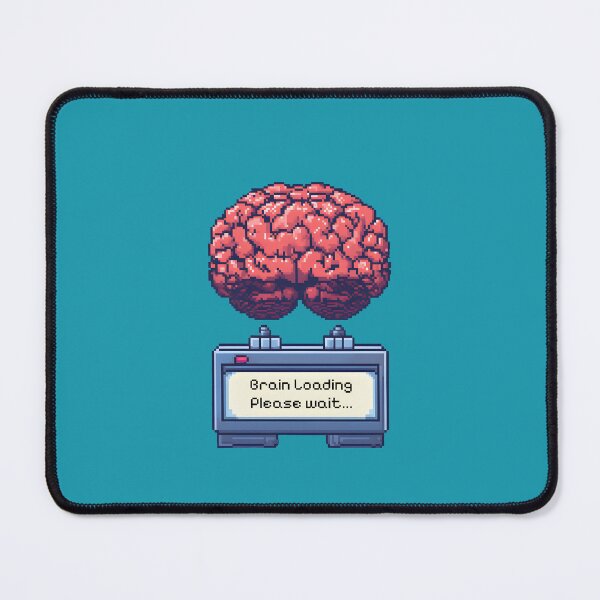 Item preview, Brain Loading – Funny Pixel Tech Quote designed and sold by VisuAIze.