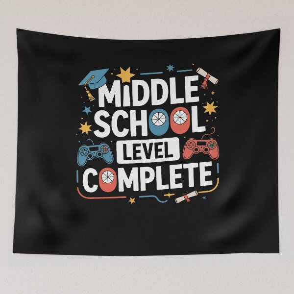 Item preview, Funny Middle School Level Complete Class Of 2025 Graduation designed and sold by 07Art.