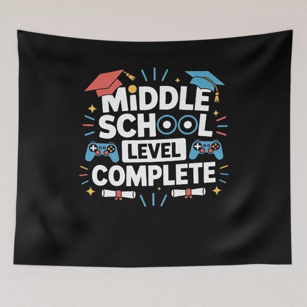 Item preview, Funny Middle School Level Complete Class Of 2025 Graduation designed and sold by 07Art.