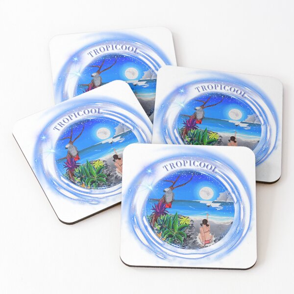 Item preview, TropiCOOL Nights, summer dream escape designed and sold by GabiVitryArt.