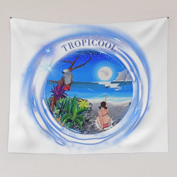 Item preview, TropiCOOL Nights, summer dream escape designed and sold by GabiVitryArt.