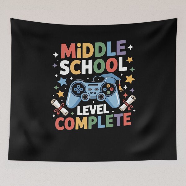 Item preview, Funny Middle School Level Complete Class Of 2025 Graduation designed and sold by 07Art.