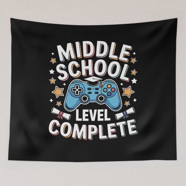 Item preview, Funny Middle School Level Complete Class Of 2025 Graduation designed and sold by 07Art.