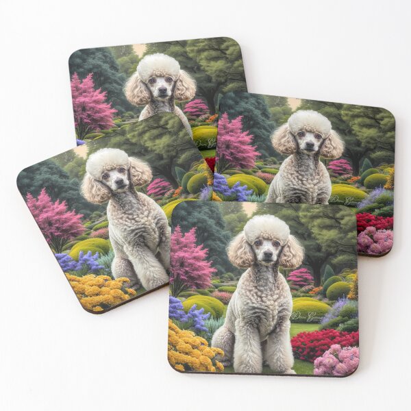 Item preview, Felicity Cream Poodle Dog Portrait Painting designed and sold by Heart and Soul Studio.