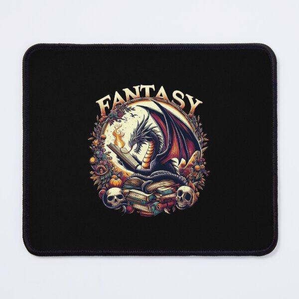 Item preview, fantasy reading dragon designed and sold by EuropeanPrints.