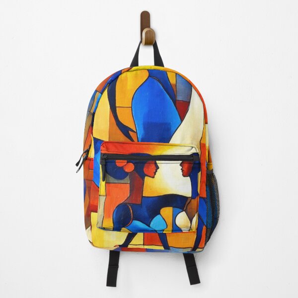 Item preview, A vibrant cubist-style painting depicting two dancers designed and sold by VividPlush.