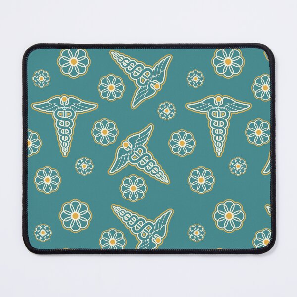 Item preview, Nurse Floral Teal Pattern2 designed and sold by BeebooDesign.