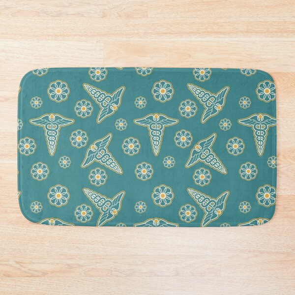 Item preview, Nurse Floral Teal Pattern2 designed and sold by BeebooDesign.