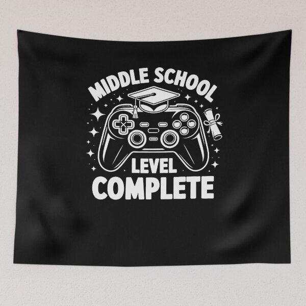 Item preview, Funny Middle School Level Complete Class Of 2025 Graduation designed and sold by 07Art.