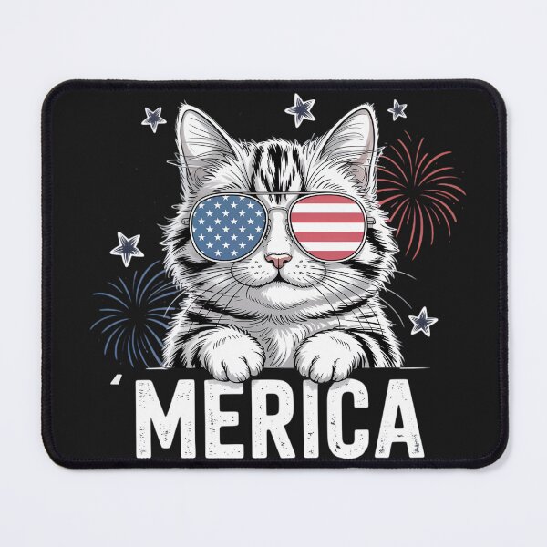 Item preview, Merica Cat Shirt USA Patriotic 4th July Merica Cat designed and sold by solo-shopp.