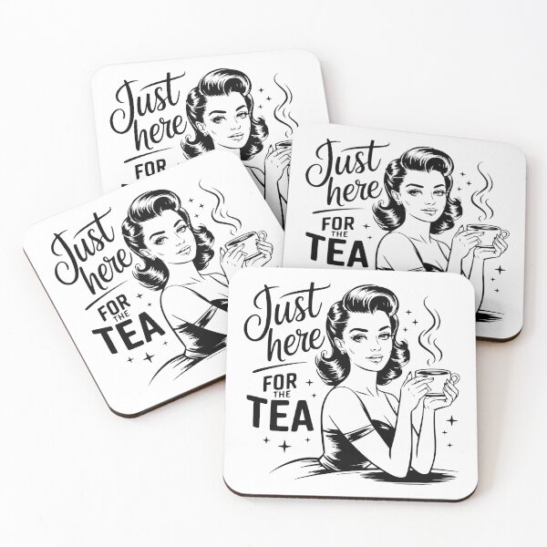 Item preview, Just Here For The Tea designed and sold by FloraliteCo.