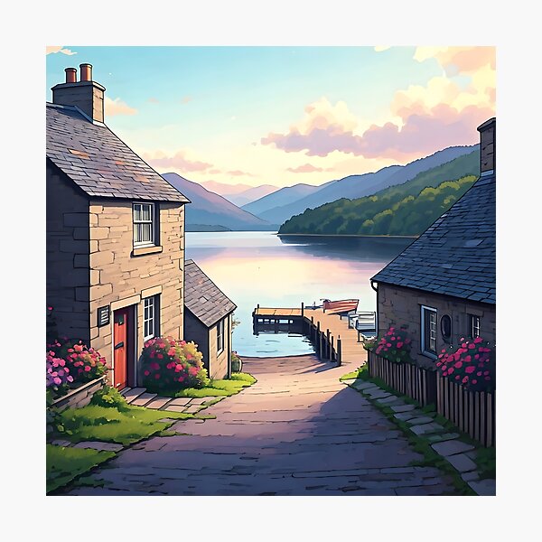 Item preview, Luss, Loch Lomond: Cool Summer Evening Tranquility designed and sold by LSV-Art.