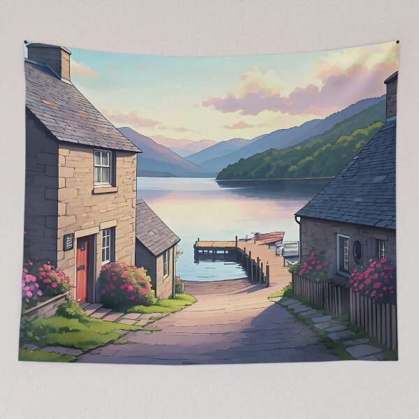 Item preview, Luss, Loch Lomond: Cool Summer Evening Tranquility designed and sold by LSVart.