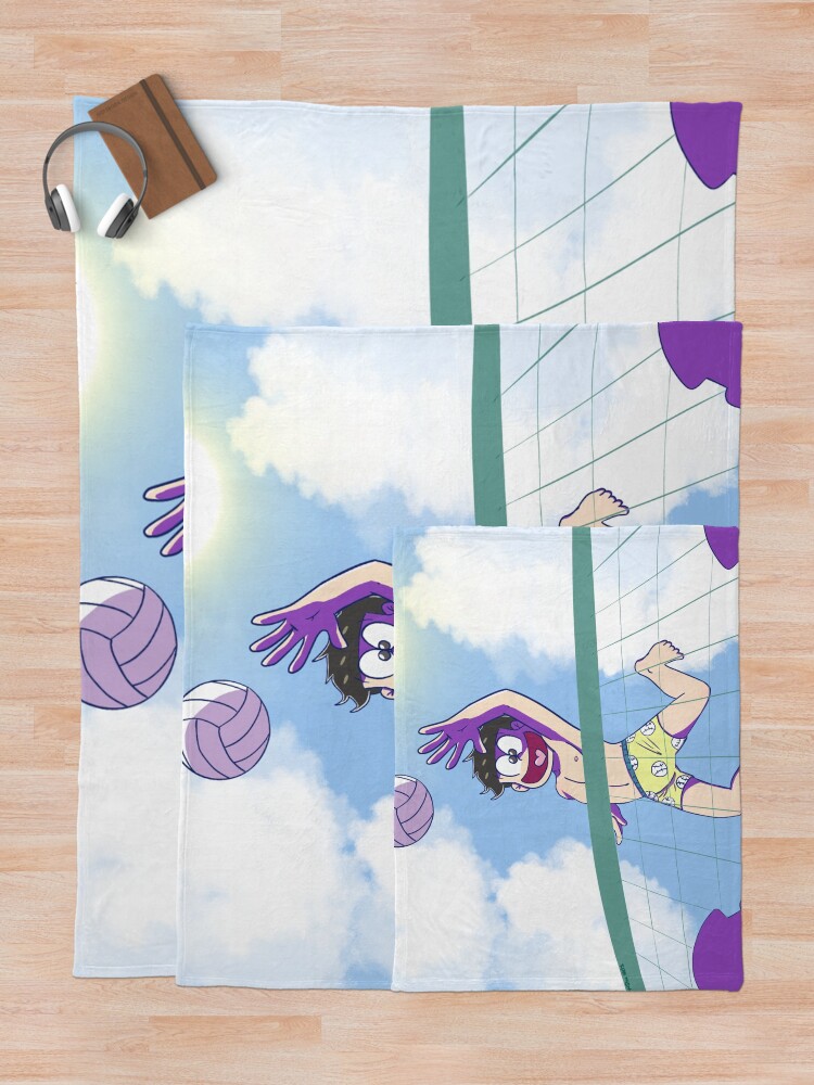 Thumbnail 5 of 6, Throw Blanket, Jump designed and sold by MoonShu.