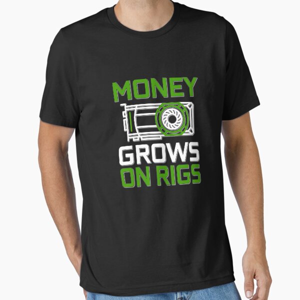 Item preview, GPU Miners Money Grows on Rigs TEAM GREEN Crypto Mining designed and sold by Studio  128.