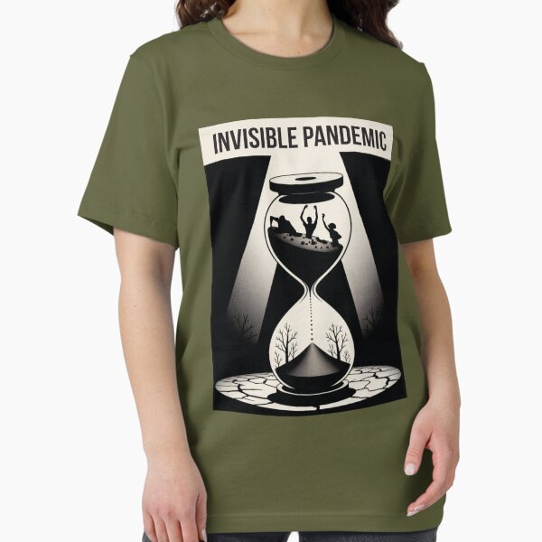 Vista previa del artículo con la obra «Pandemia invisible», diseñado y vendido por Russbelt.