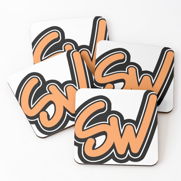 Item preview, SW graffiti initials orange designed and sold by asta23n.