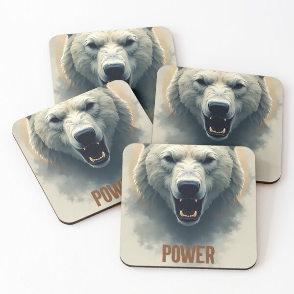 Item preview, Power - Roaring Polar Bear designed and sold by ShadowAndSlate.