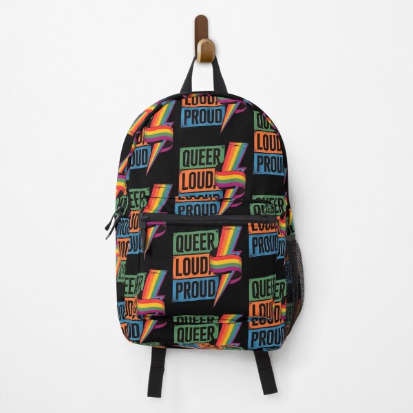 Item preview, Queer Loud Proud – Rainbow Lightning Bolt designed and sold by Taans-Creation.