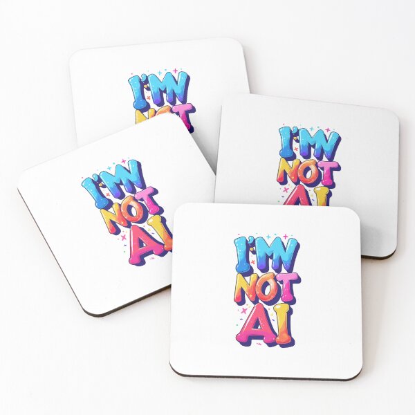 Item preview, Bold “I’m Not AI” Vibrant Word Art designed and sold by Dew's.