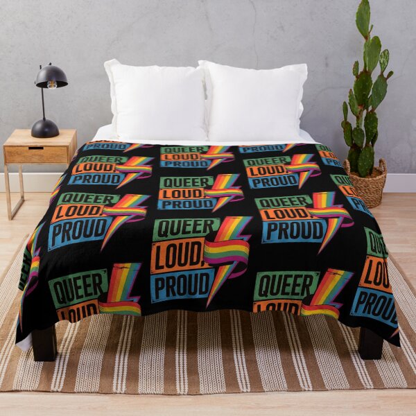 Item preview, Queer Loud Proud – Rainbow Lightning Bolt designed and sold by Taans-Creation.
