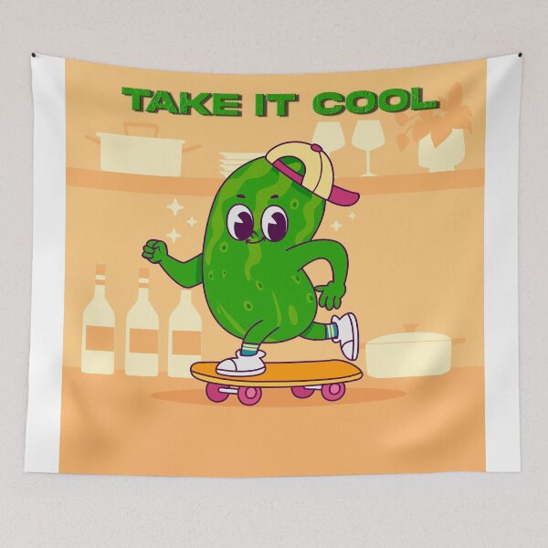 Item preview, Skater Pickle Vibes – Take It Cool! designed and sold by Breaking Shop.