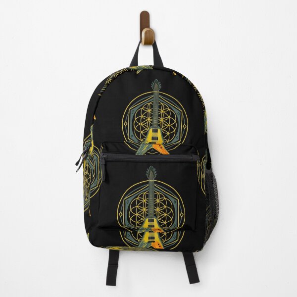 Item preview, Sacred Geometry V-Guitar – Metal Art Design Print designed and sold by DireBlaze.