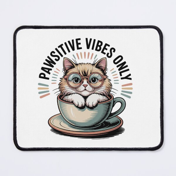 Item preview, Pawsitive Vibes Only - Cat In A Cup designed and sold by MrERNST.