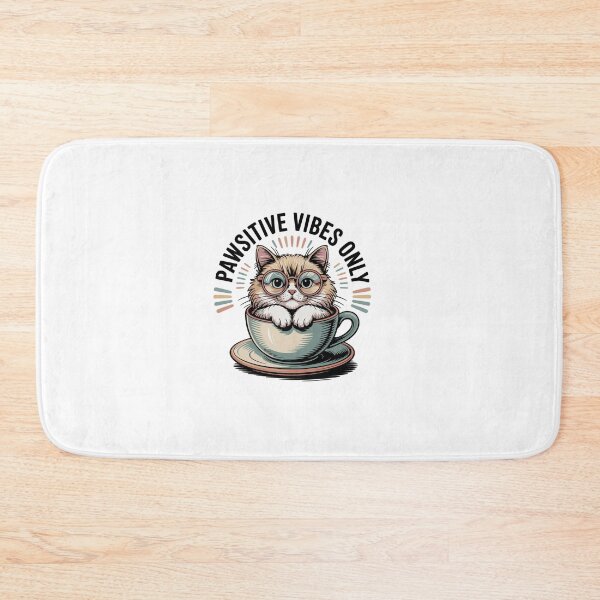 Item preview, Pawsitive Vibes Only - Cat In A Cup designed and sold by MrERNST.