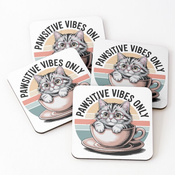 Item preview, Pawsitive Vibes Only - Cat In A Cup designed and sold by MrERNST.