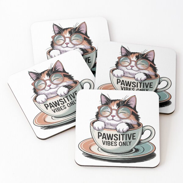 Item preview, Pawsitive Vibes Only - Cat In A Cup designed and sold by MrERNST.