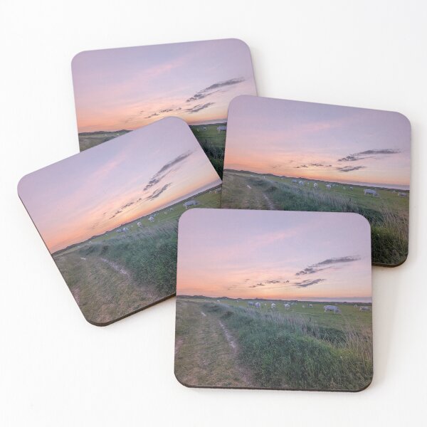 Item preview, Sunset over Houvig Beach designed and sold by AchimKos.