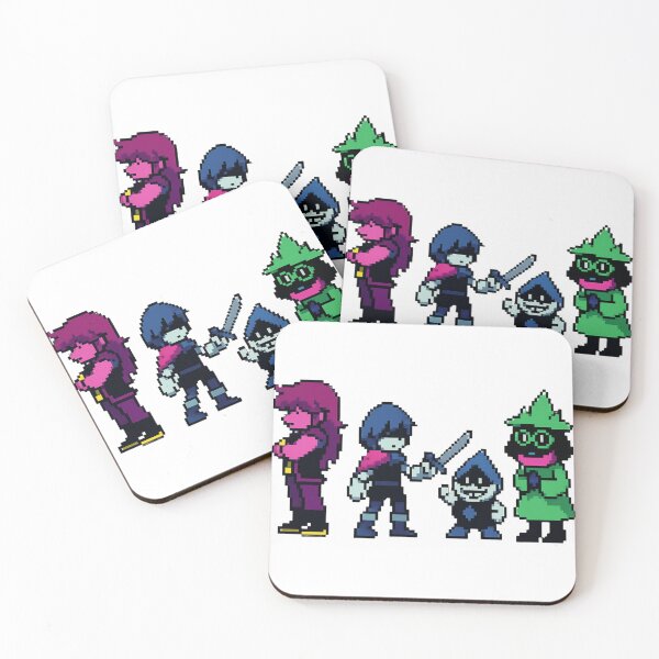 Item preview, DELTARUNE - MAIN CHARACTERS ( SUZIE, LANCER, KRISS & RASIEL  designed and sold by zaki ⭐⭐⭐⭐⭐.
