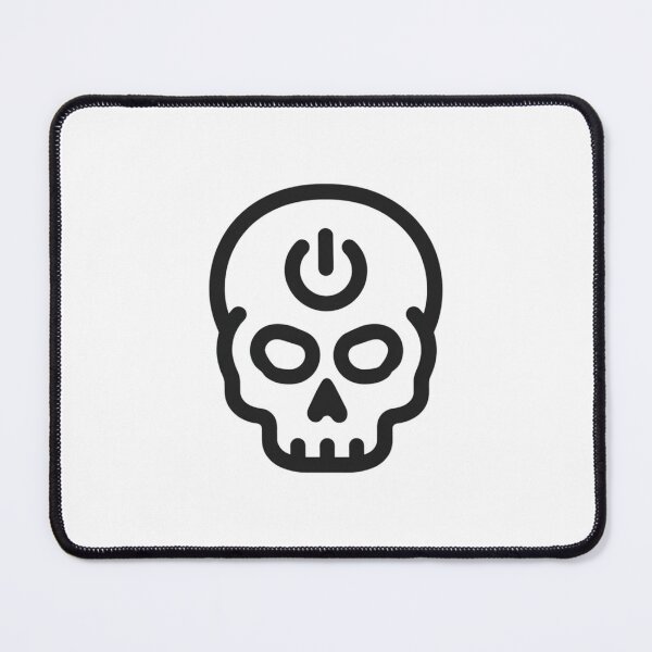 Item preview, Power Down Skull – Minimalist Tech Death Symbol designed and sold by Alphakenon.