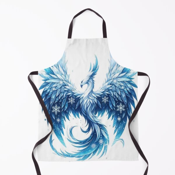 Item preview, unique magical ice phoenix handmade design designed and sold by NivyasArtistry.
