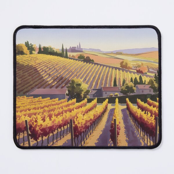 Item preview, Logrono Vineyards: Warm Afternoon Light in Early Autumn designed and sold by LSVart.