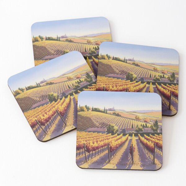 Item preview, Logrono Vineyards: Warm Afternoon Light in Early Autumn designed and sold by LSVart.