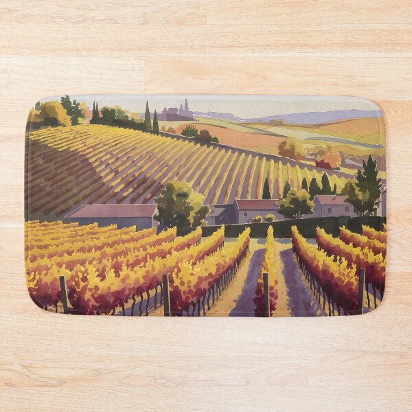 Item preview, Logrono Vineyards: Warm Afternoon Light in Early Autumn designed and sold by LSVart.