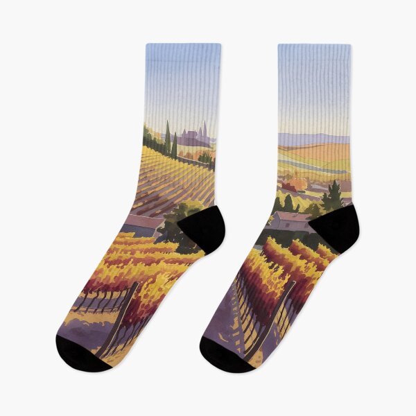 Item preview, Logrono Vineyards: Warm Afternoon Light in Early Autumn designed and sold by LSVart.