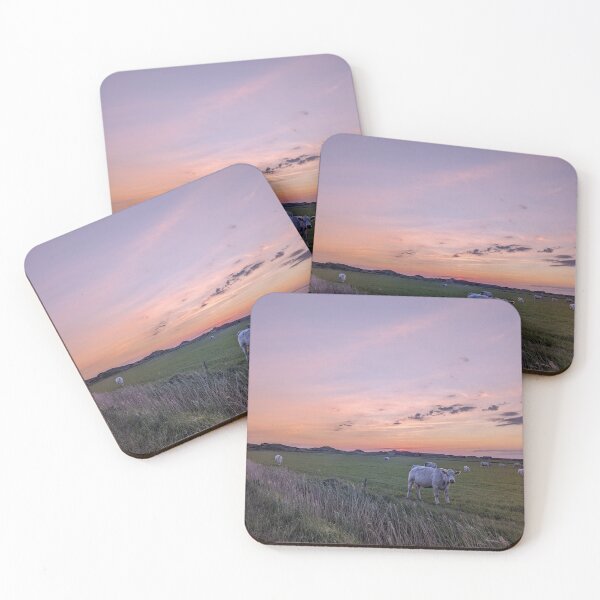 Item preview, Sunset over Houvig Beach designed and sold by AchimKos.