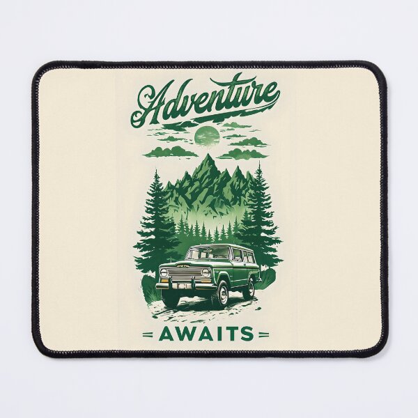 Item preview, Adventure Awaits Vintage Poster designed and sold by SapphireBison.
