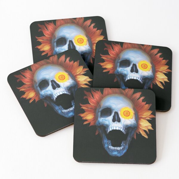 Item preview, Sunflower Skull- Blooming Death designed and sold by StewRat.