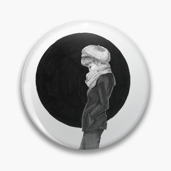 Item preview, "Shy" - Pensive Woman Thinking - Traditional Illustrated Drawing designed and sold by SChristineBrink.